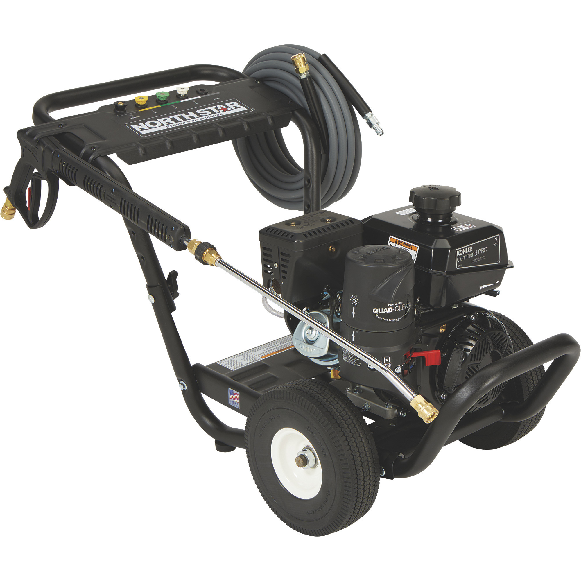 NorthStar Portable Gas Cold Water Pressure Washer, 3300 PSI, 2.5 GPM